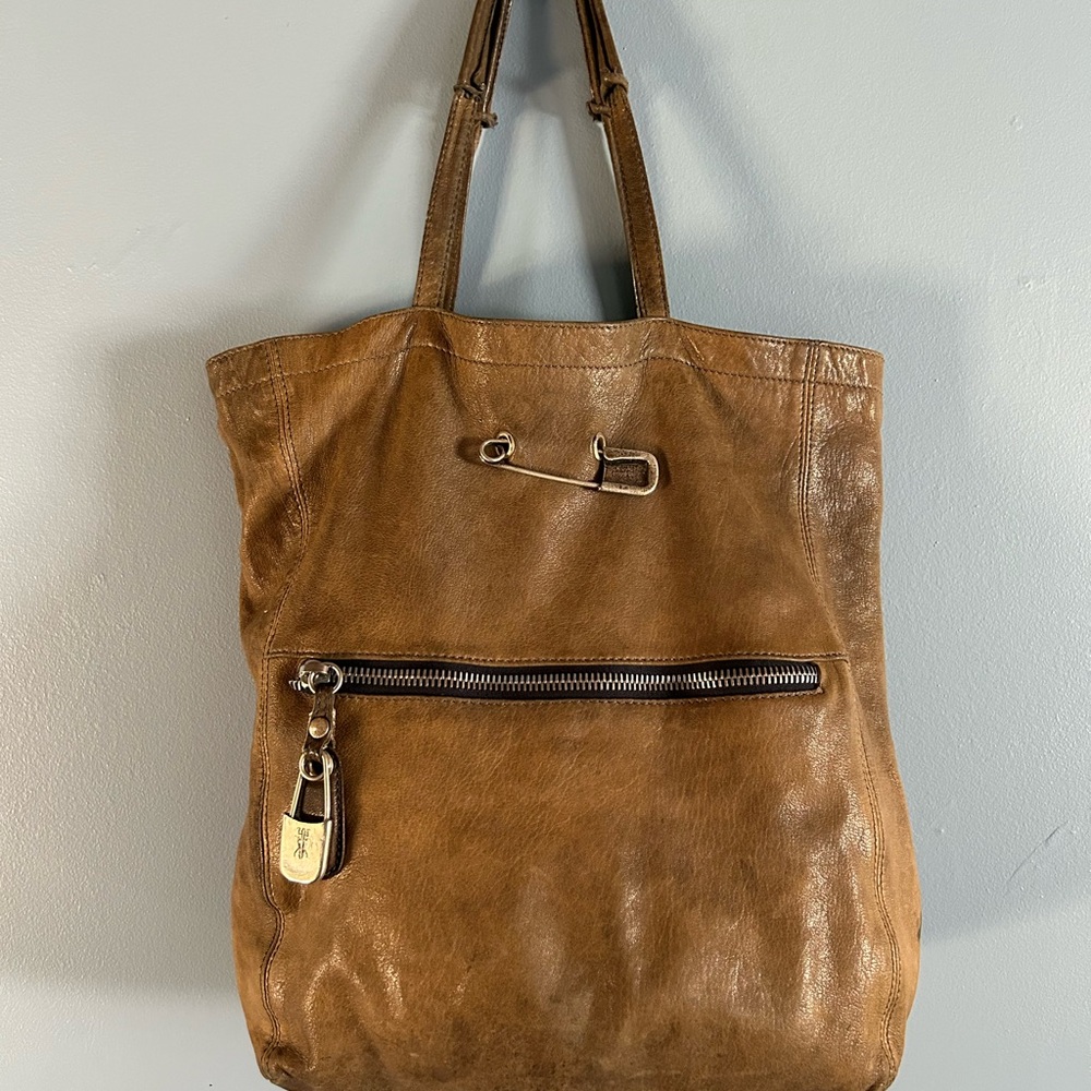 Distressed Leather Tote Bag